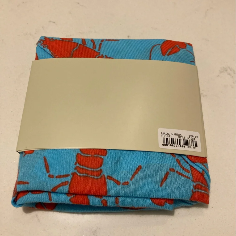 Dog Bandana Organic Bandana JCrew Crewmutts New Blue & Red Lobster Bandana